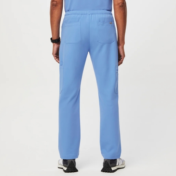 Figs Men's Cairo Cargo Scrub Pants, Size L, Ceil Blue, Healthcare Nursing Doctor - Picture 3 of 16